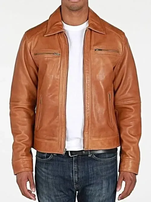 Men's Luxe Genuine Sheep Leather Cameron Coat