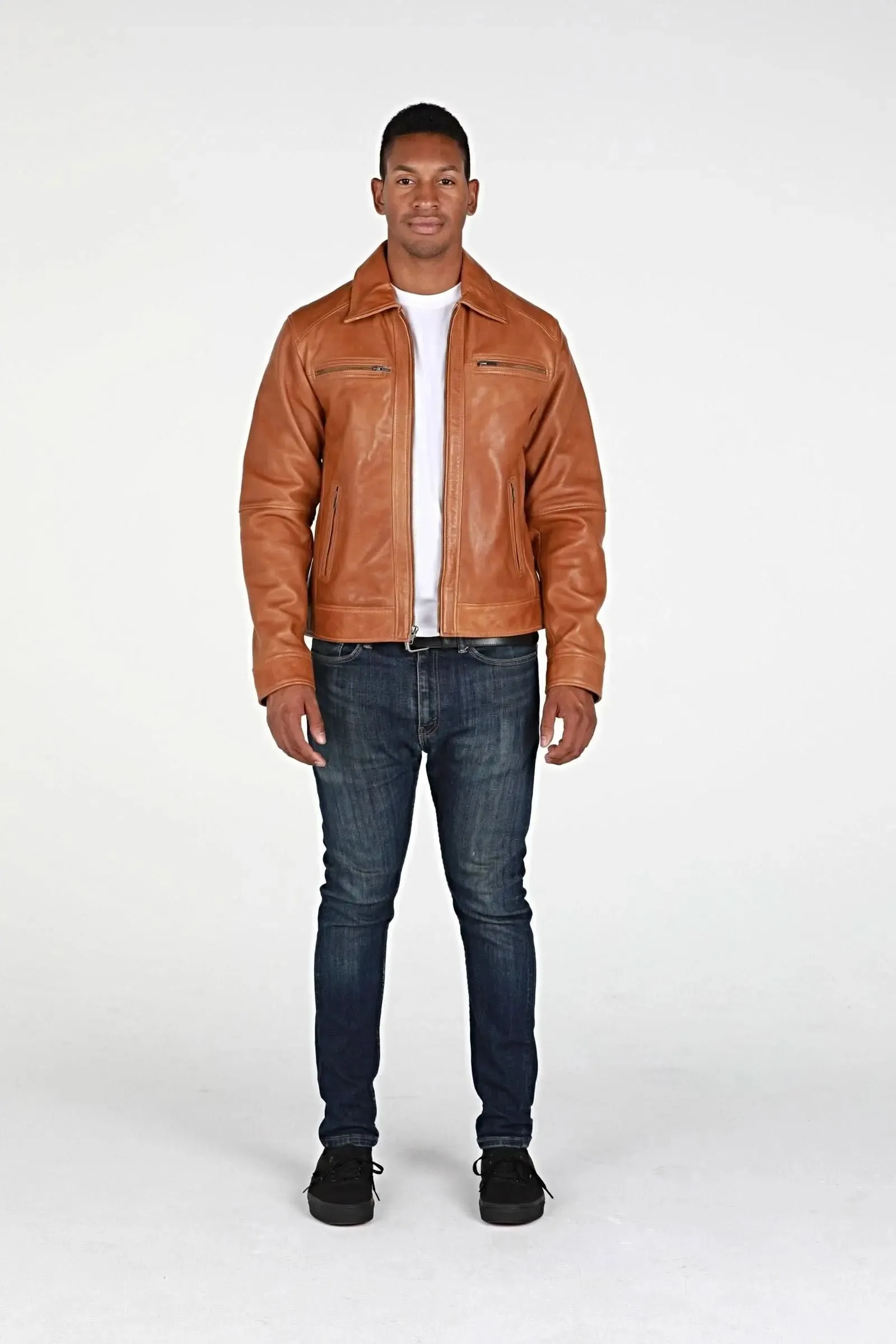 Men's Luxe Genuine Sheep Leather Cameron Coat