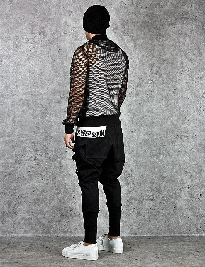 Men's Spring/Autumn Casual Cotton Slim Joggers With Lacing