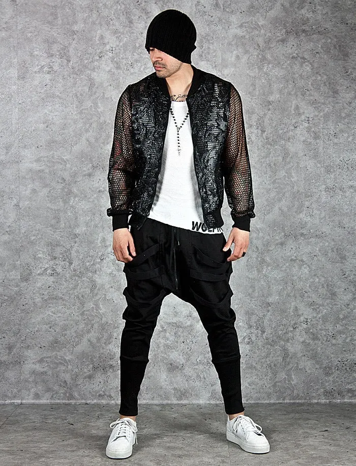 Men's Spring/Autumn Casual Cotton Slim Joggers With Lacing