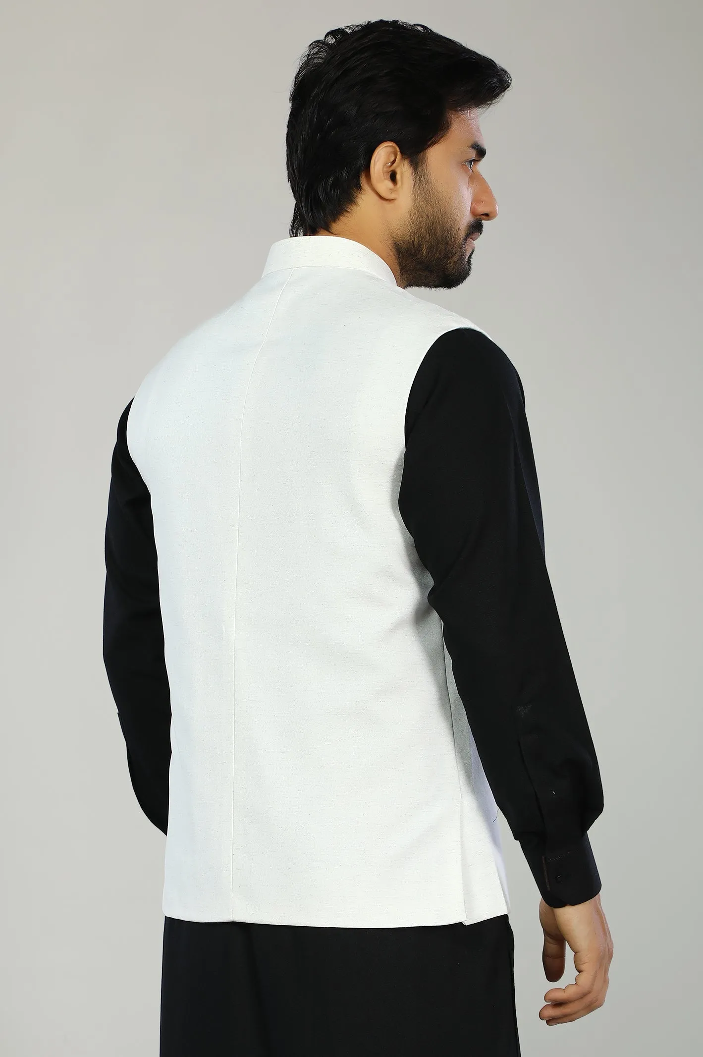Off White Waist Coat