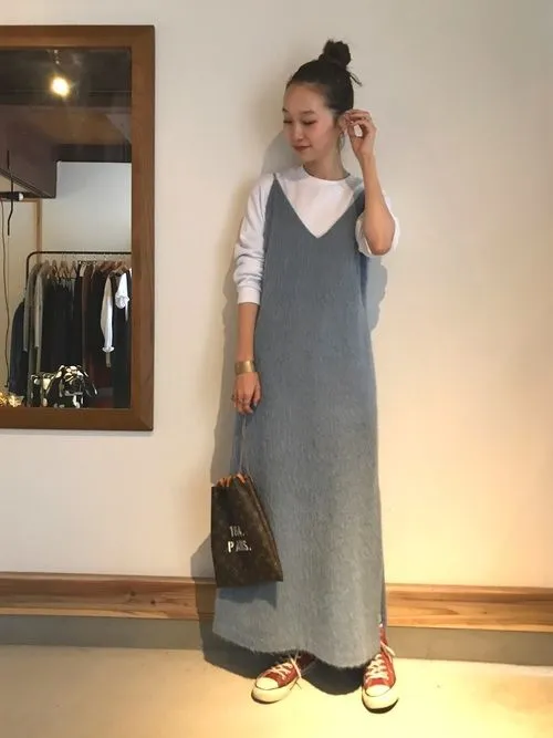 olive green slip dress
