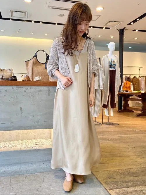 olive green slip dress