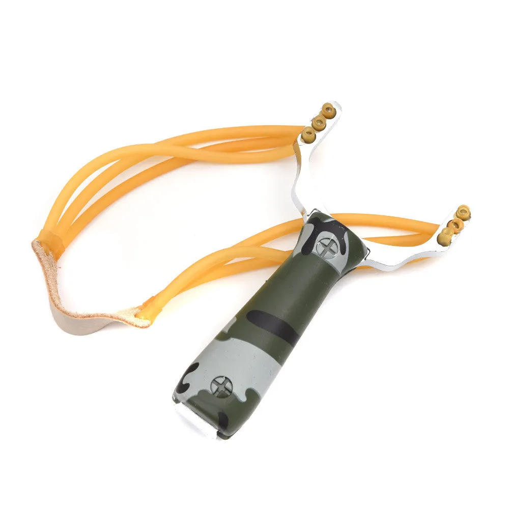 Professional Powerful Slingshot Sling shot Aluminium Alloy Slingshot Catapult Camouflage Bow Outdoor Slingshot Hunting Bow