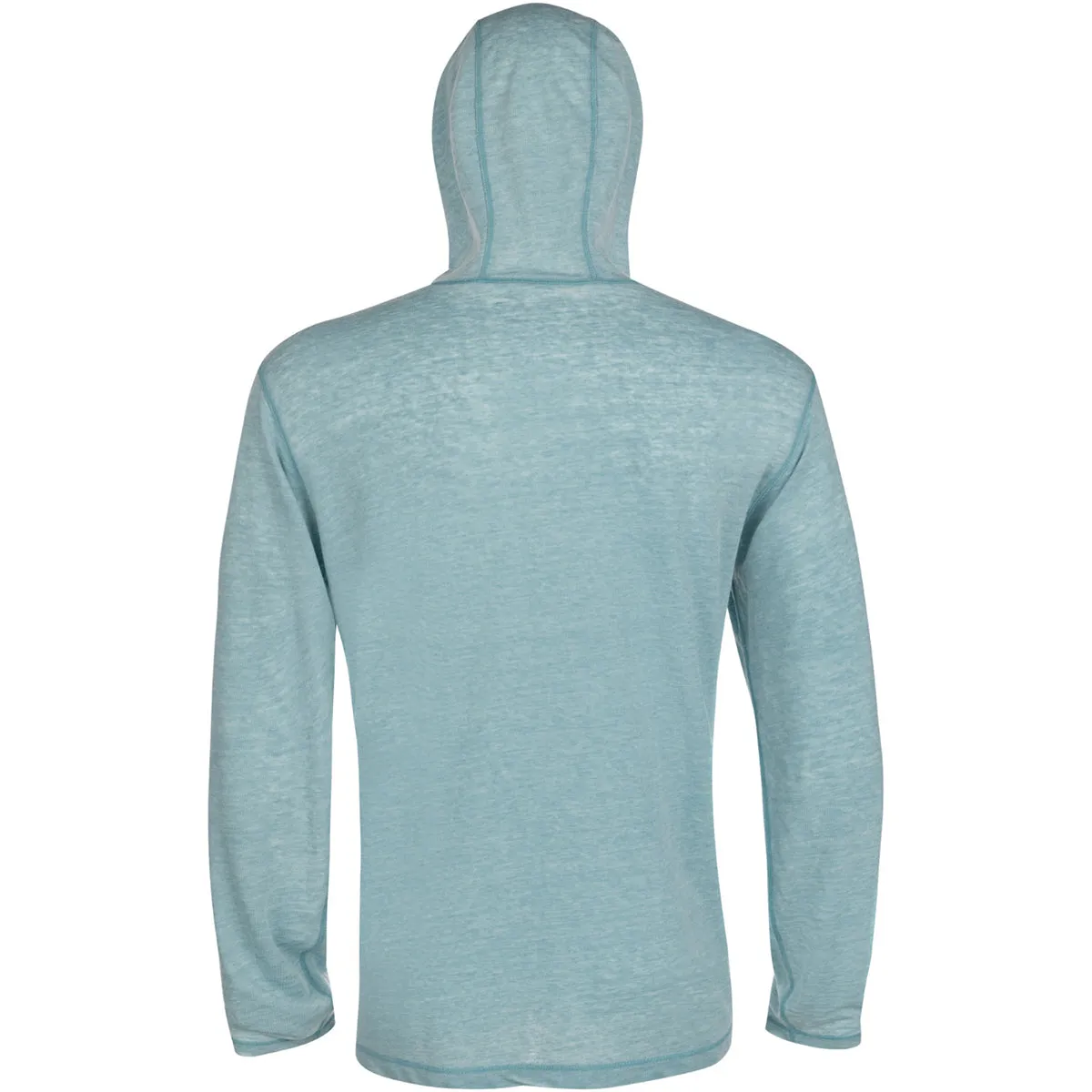 Reel Life Ocean Washed Circle Palm Pullover Hoodie - Adriatic Blue