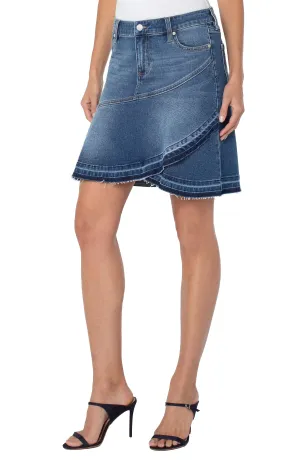 Ruffle Skirt with Let Down Hem