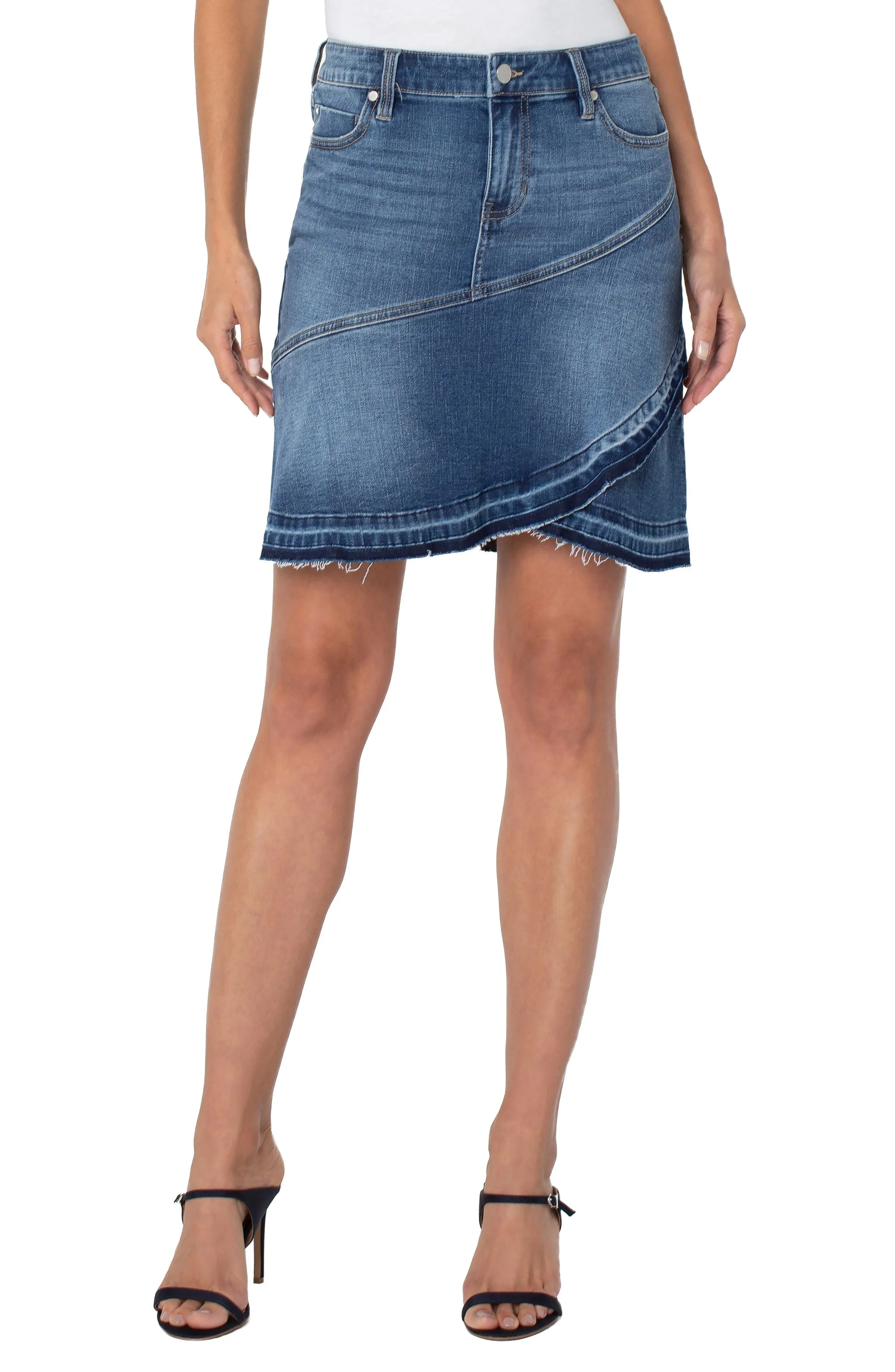 Ruffle Skirt with Let Down Hem
