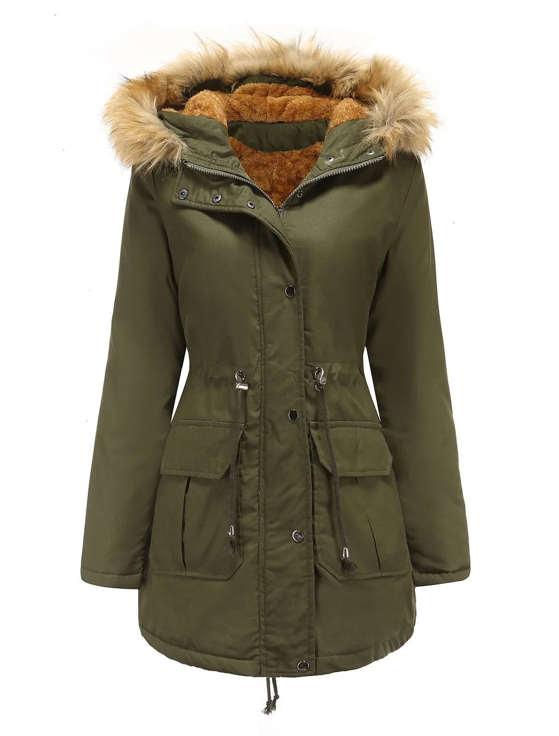 Stella Marie Parka | Lange waterdichte winterjas met bontkraag voor dames