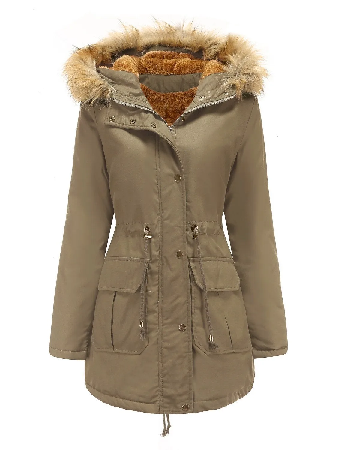 Stella Marie Parka | Lange waterdichte winterjas met bontkraag voor dames