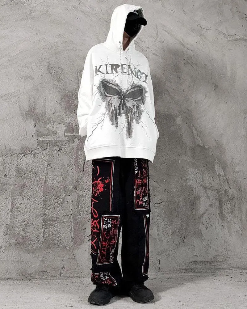 Streetwear Butterfly Chain Hoodie