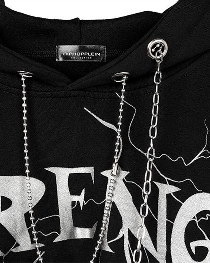 Streetwear Butterfly Chain Hoodie