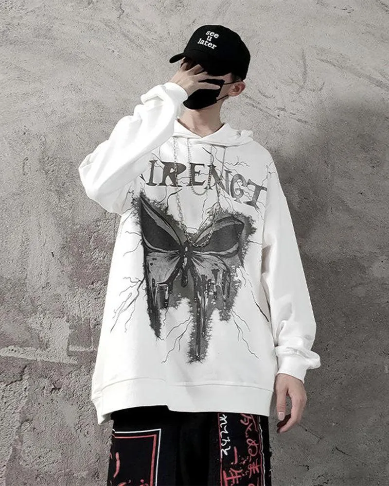 Streetwear Butterfly Chain Hoodie