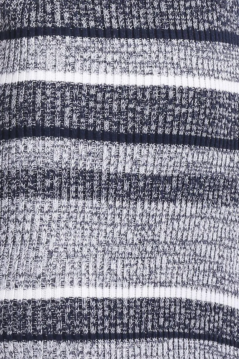 Striped Knitted Bodycon Dress