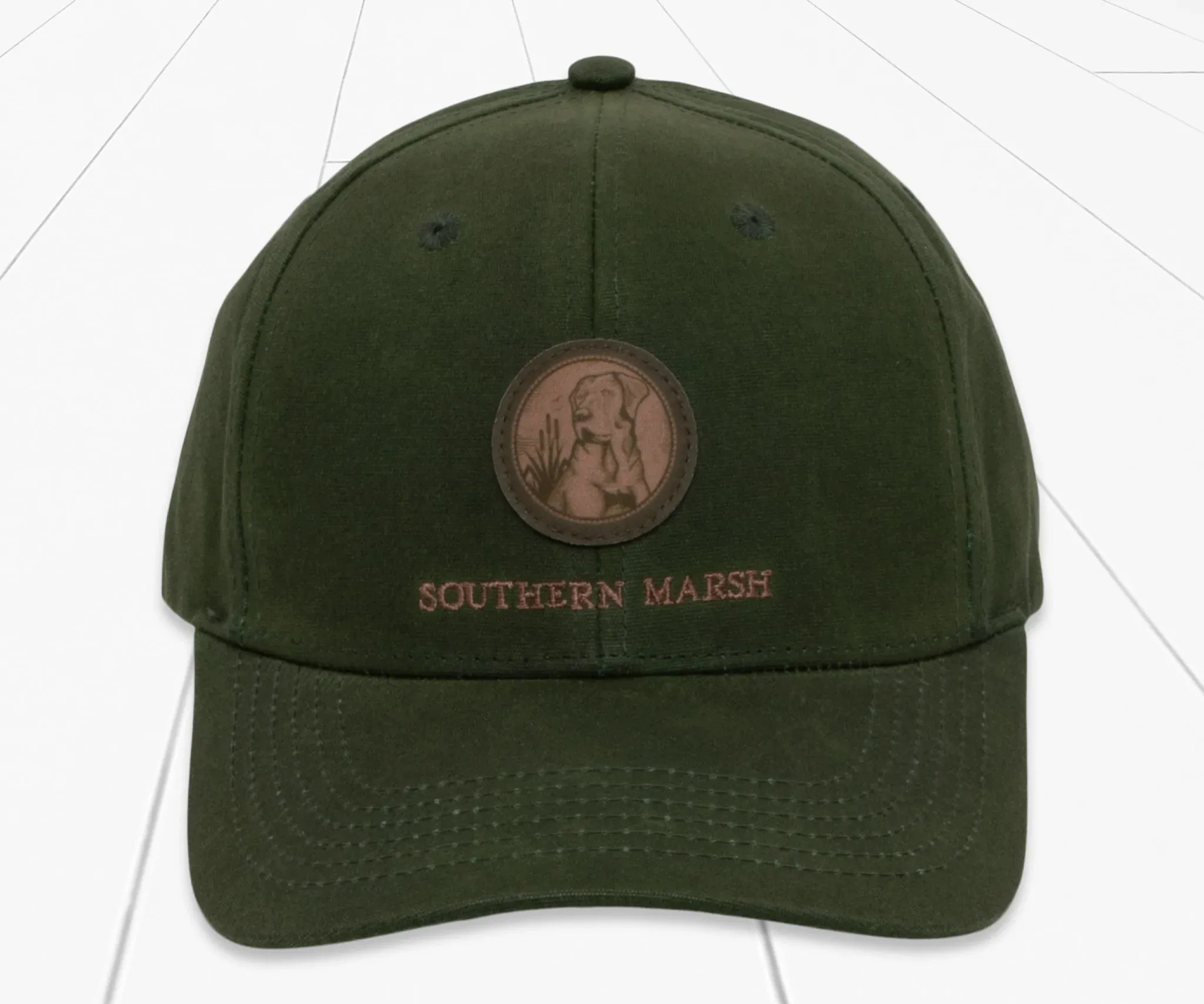 VINTAGE WAXED HAT - DARK GREEN