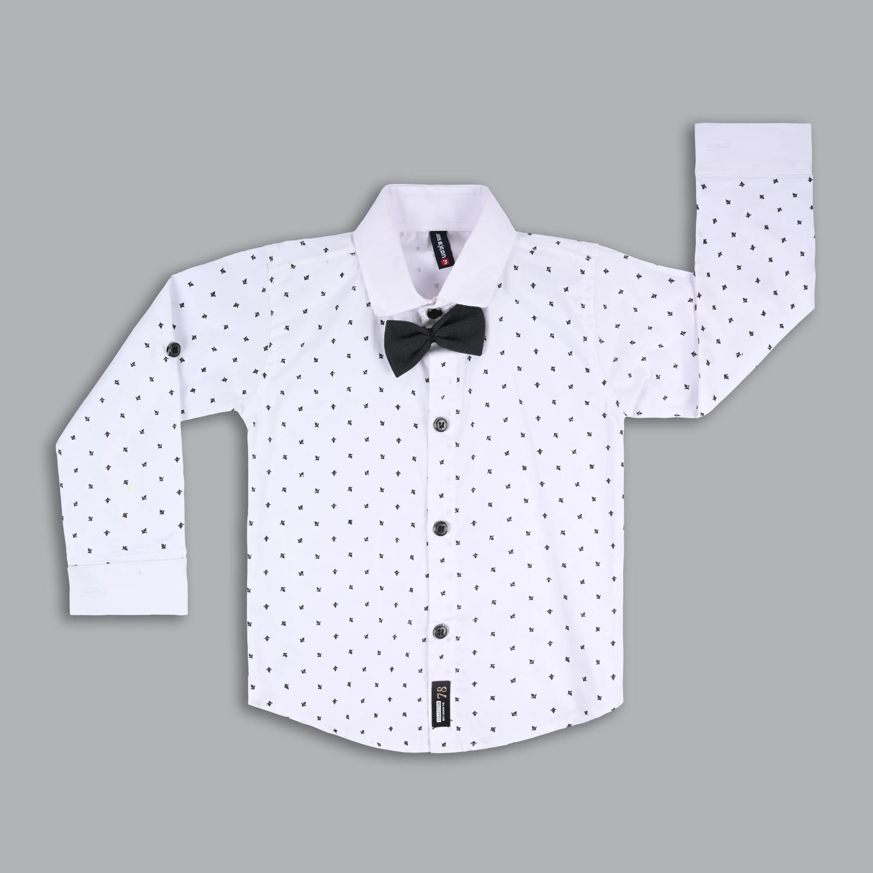 Wish Karo Shirt With Waistcoat And Pant For Boys (bsp008gry)