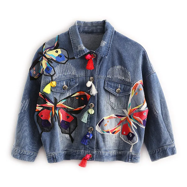 Women's Short Slim Denim Jacket