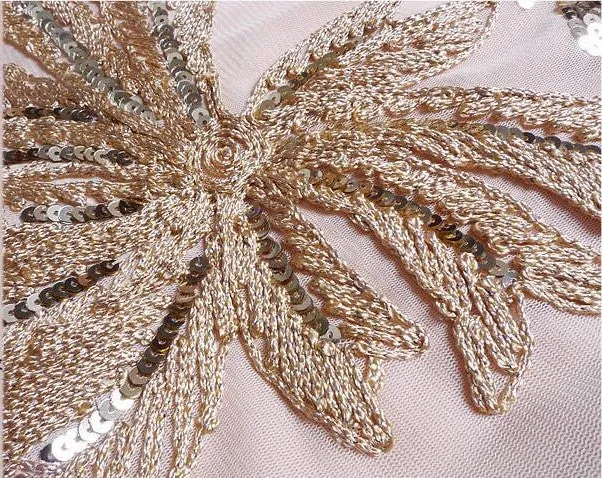 Women's Summer Vintage Sequined Floral Dress