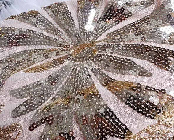 Women's Summer Vintage Sequined Floral Dress